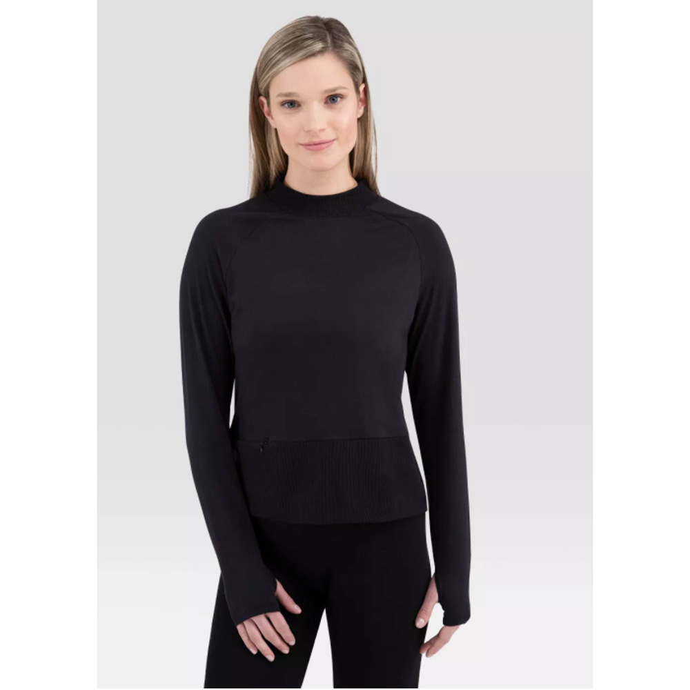 Wander Hottotties Nina Mock Neck Long Sleeve Sweatshirt Thermoregulation Size XL